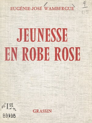 cover image of Jeunesse en robe rose